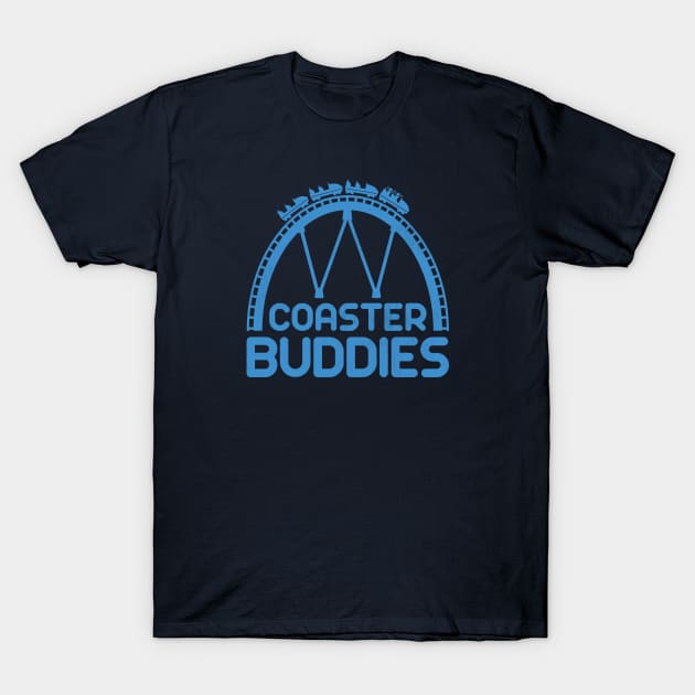 Coaster Buddies (blue) T-Shirt by bryankremkau